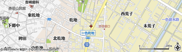 愛知県西尾市一色町一色乾地145周辺の地図