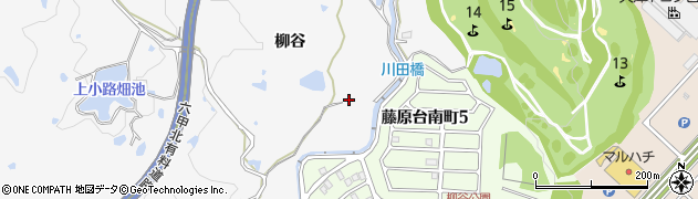 兵庫県神戸市北区八多町柳谷93周辺の地図
