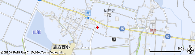 兵庫県加古川市志方町原528周辺の地図
