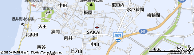 愛知県常滑市坂井（蛭沼）周辺の地図