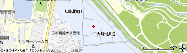 大阪府枚方市大峰北町周辺の地図