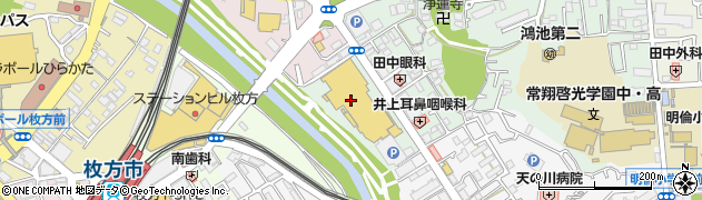 １００円ショップセリア　イズミヤショッピングセンター枚方店周辺の地図