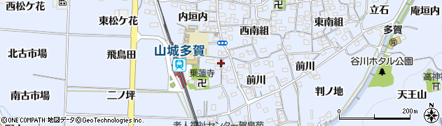 京都府綴喜郡井手町多賀奥西1周辺の地図