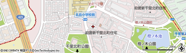 大阪府豊中市新千里北町周辺の地図