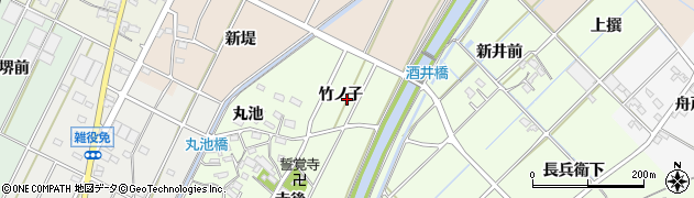 愛知県西尾市吉良町酒井周辺の地図