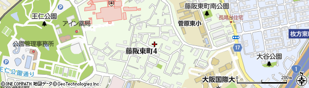 大阪府枚方市藤阪東町4丁目周辺の地図