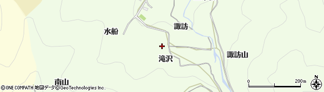 愛知県豊橋市石巻中山町滝沢周辺の地図
