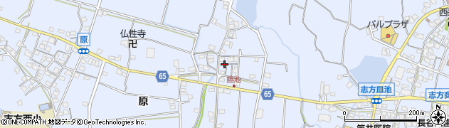 兵庫県加古川市志方町原67周辺の地図