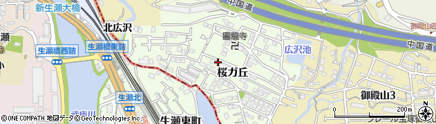 兵庫県宝塚市桜ガ丘周辺の地図