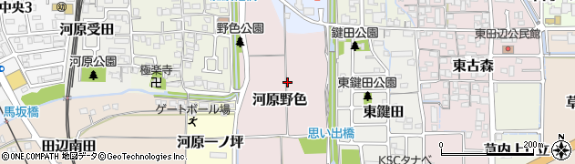 京都府京田辺市河原野色周辺の地図