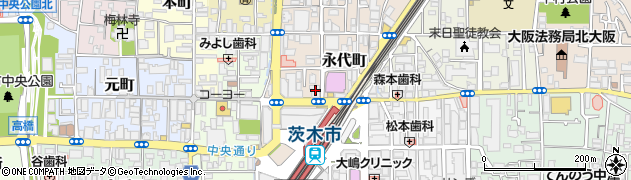 りそな銀行茨木支店周辺の地図
