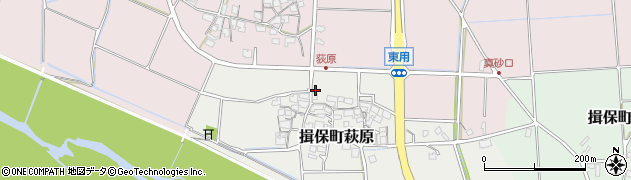 兵庫県たつの市揖保町萩原104周辺の地図