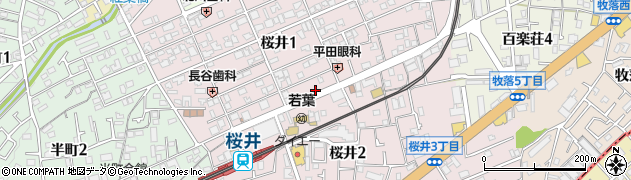 りそな銀行桜井 ＡＴＭ周辺の地図