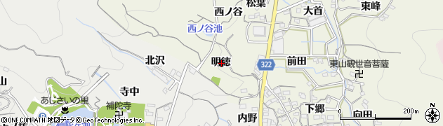 愛知県蒲郡市一色町明徳周辺の地図
