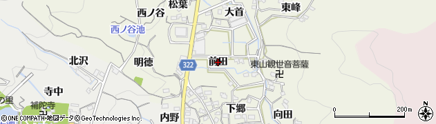 愛知県蒲郡市一色町（前田）周辺の地図