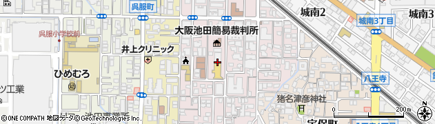 カップヌードルミュージアム大阪池田　予約専用ダイヤル周辺の地図