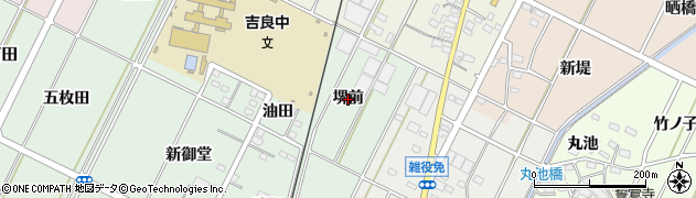愛知県西尾市吉良町富田（堺前）周辺の地図