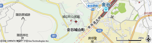 静岡県島田市金谷城山町周辺の地図