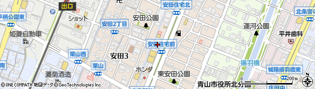 兵庫県姫路市安田周辺の地図