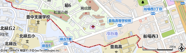 大阪府立稲スポーツセンター周辺の地図