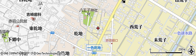 愛知県西尾市一色町一色乾地28周辺の地図