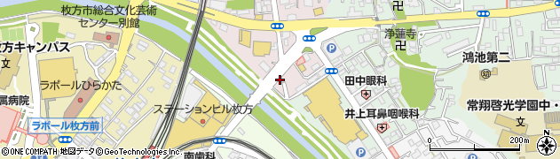 株式会社滝本仏光堂枚方店周辺の地図