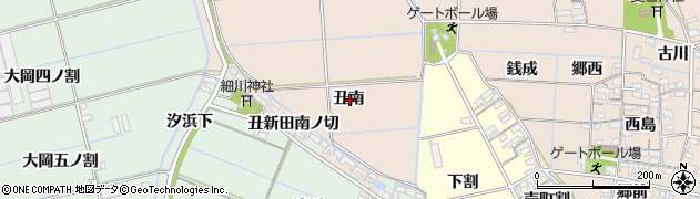愛知県西尾市一色町治明丑南周辺の地図