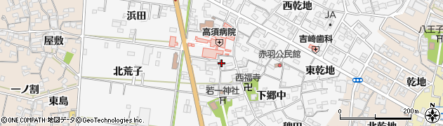 愛知県西尾市一色町赤羽上郷中137周辺の地図