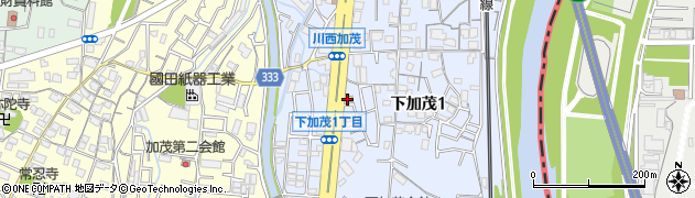 吉野家 川西加茂店周辺の地図