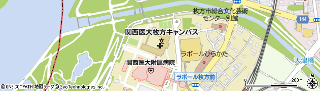 関西医科大学　枚方キャンパス周辺の地図