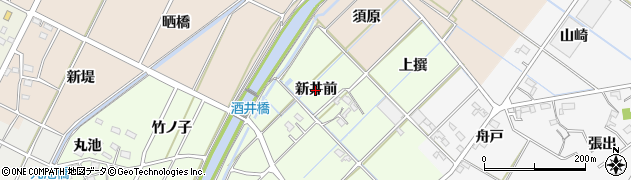 愛知県西尾市吉良町酒井（新井前）周辺の地図