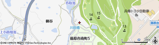 兵庫県神戸市北区八多町柳谷72周辺の地図