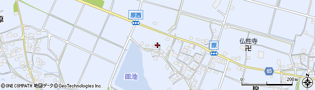 兵庫県加古川市志方町原445周辺の地図