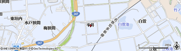 愛知県常滑市坂井平井周辺の地図