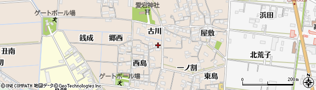 愛知県西尾市一色町養ケ島古川10周辺の地図
