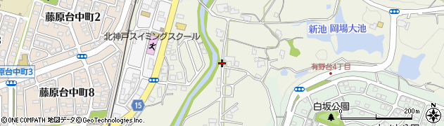 兵庫県神戸市北区有野町（有野）周辺の地図