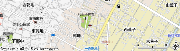 愛知県西尾市一色町一色乾地35周辺の地図