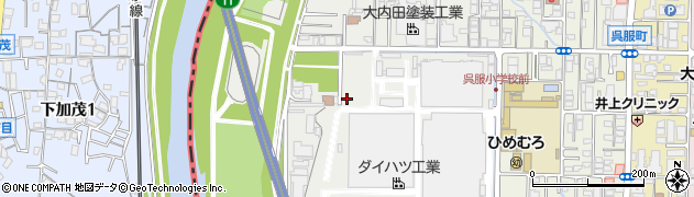 大阪府池田市桃園周辺の地図