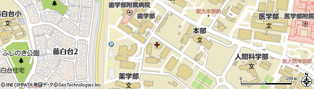 レストラン クルール 大阪大学本部西店周辺の地図