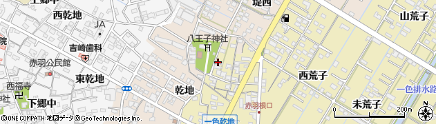 愛知県西尾市一色町一色乾地34周辺の地図