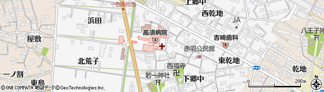 愛知県西尾市一色町赤羽上郷中129周辺の地図