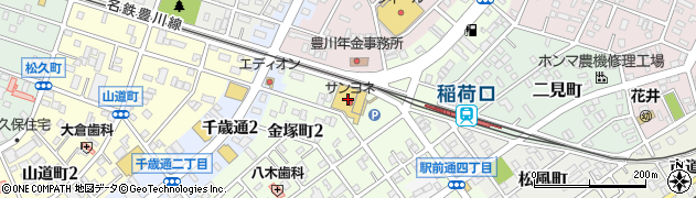 株式会社マサキクリーニング　サンヨネ豊川店周辺の地図