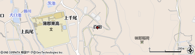 愛知県蒲郡市大塚町百田周辺の地図