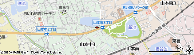 ゆい美容室宝塚山本店周辺の地図