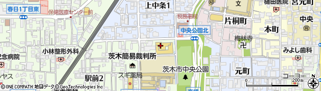 茨木市役所　教育センター電話教育相談周辺の地図