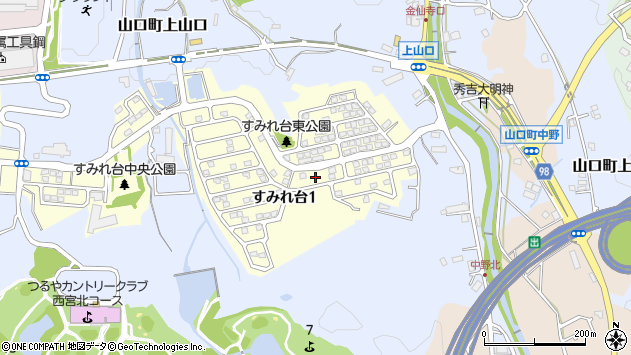 〒651-1432 兵庫県西宮市すみれ台の地図