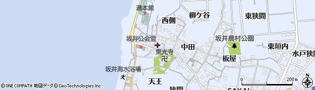 愛知県常滑市坂井落田24周辺の地図