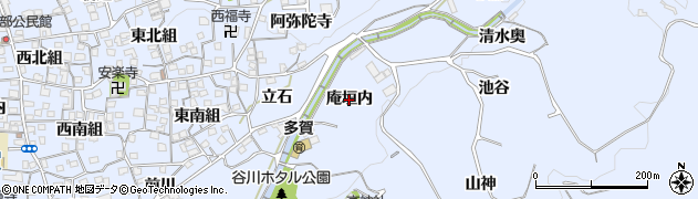 京都府井手町（綴喜郡）多賀（庵垣内）周辺の地図