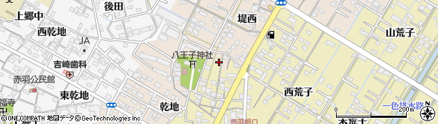 愛知県西尾市一色町一色乾地7周辺の地図