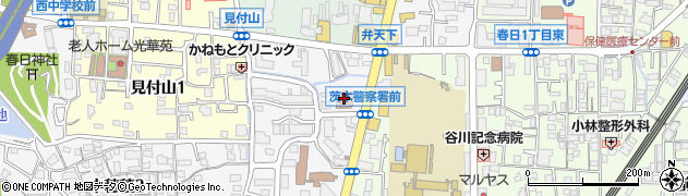 茨木警察署周辺の地図